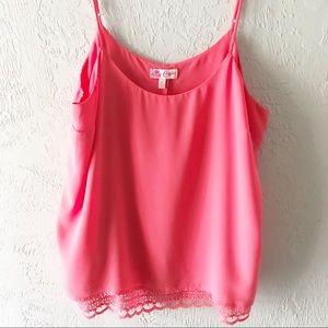 Candies / Strappy Tank in Coral.